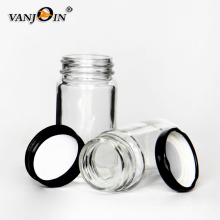 60ml 2oz Straight Side Clear Glass Paragon Jars For Juicy Smoothies And Beverage With Metal Screw Cap Paragon Glass Jar
